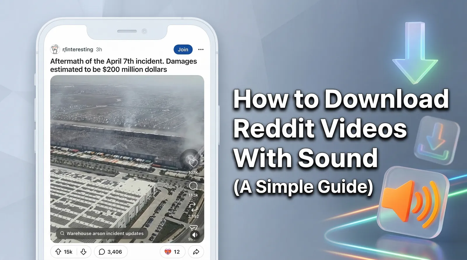 A guide showing how to download Reddit videos with full audio on any device.