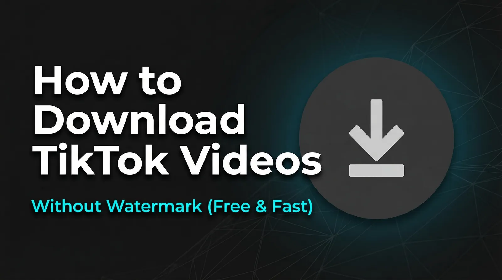 A phone screen showing a TikTok video being downloaded without a watermark.